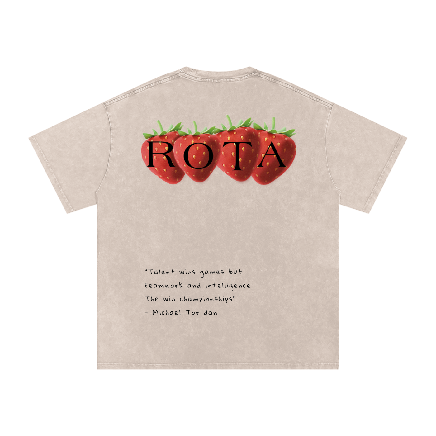 ROTA “Fade” Tee | Oversized Acid Wash T-Shirt – 100% Cotton