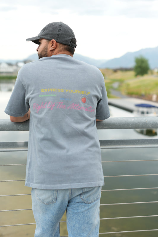 Camiseta Echo Tone | Camiseta oversize lavada con enzimas - Género neutro