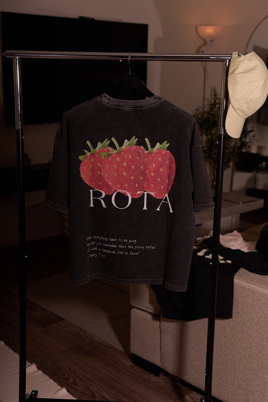 Camiseta ROTA "Headwind" | Camiseta holgada lavada con textura gofrada - Género neutro