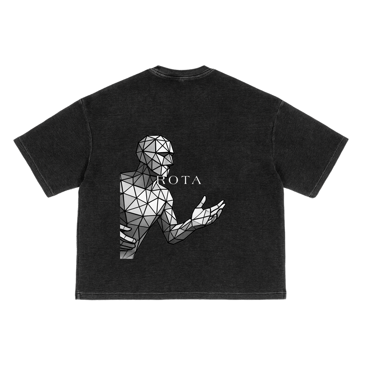 Core Code Waffle Tee | Washed Boxy T-Shirt – Gender Neutral