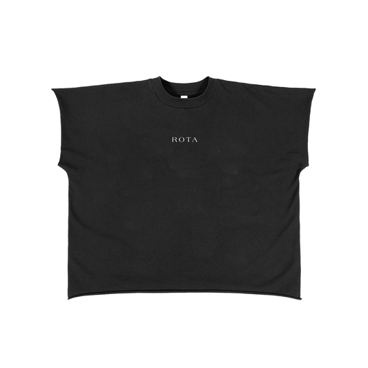 ROTA “Strawberry Statement” Tee | Raw Edge Boxy Non-Shrink T-Shirt – Gender Neutral