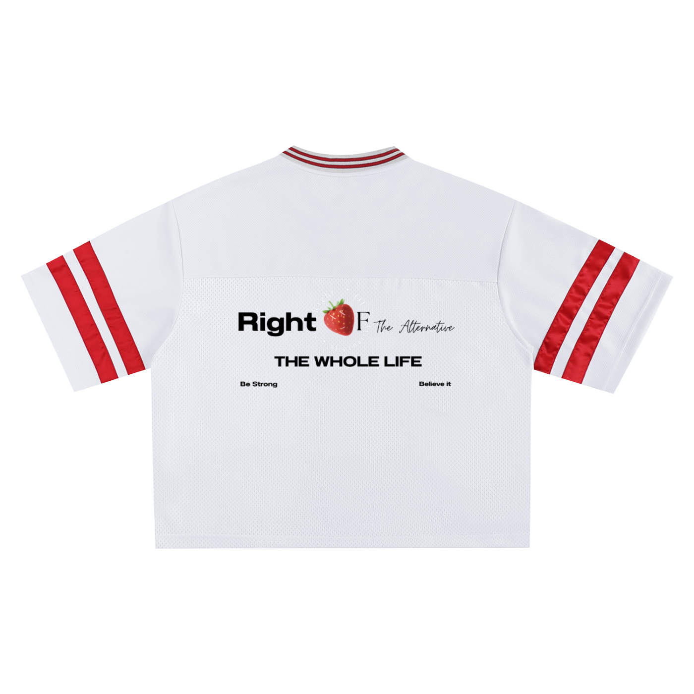 Line Break Mesh T-shirt | Boxy V-Neck Street Jersey – Gender Neutral