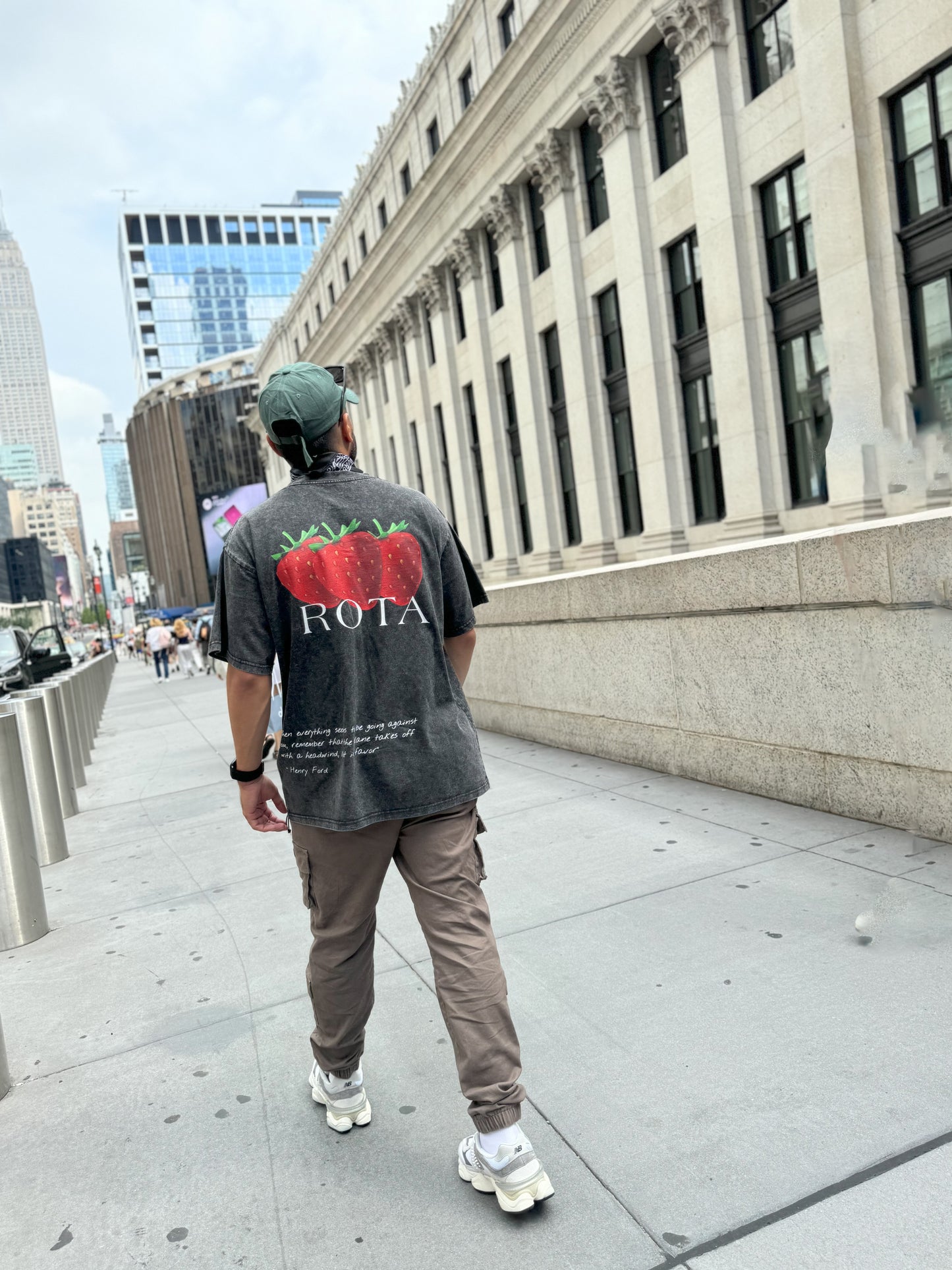 ROTA “BLACK Fade” Tee | Oversized Acid Wash T-Shirt – 100% Cotton
