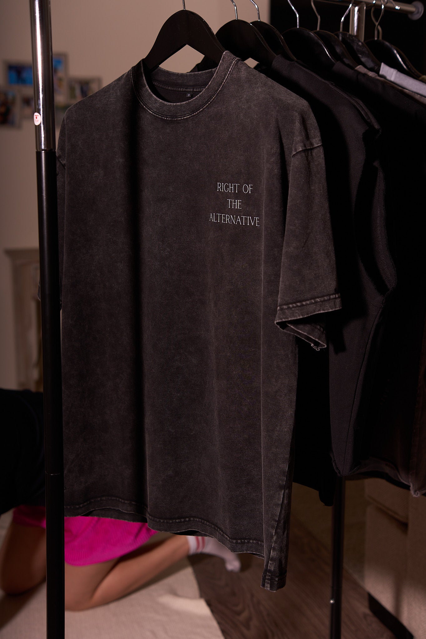 Fade Signal Tee | Acid Wash Oversized T-Shirt – Gender Neutral