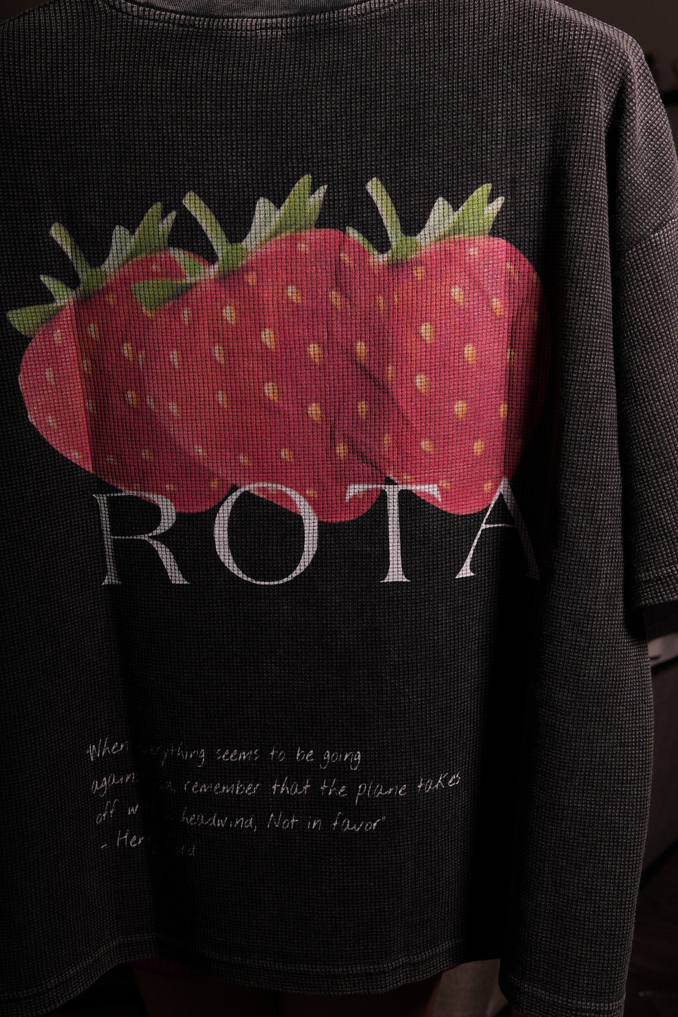 ROTA “Headwind” Tee | Waffle Texture Washed Loose Fit T-Shirt – Gender Neutral